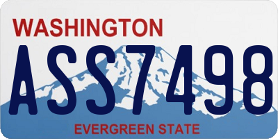 WA license plate ASS7498