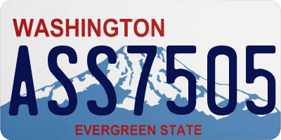 WA license plate ASS7505