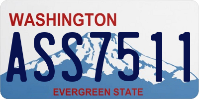 WA license plate ASS7511