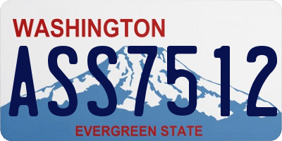 WA license plate ASS7512