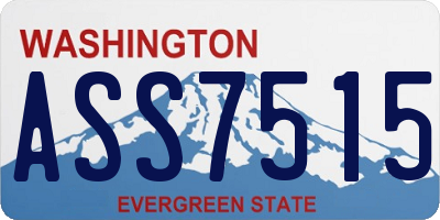 WA license plate ASS7515