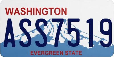 WA license plate ASS7519