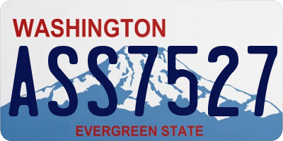 WA license plate ASS7527