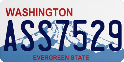WA license plate ASS7529