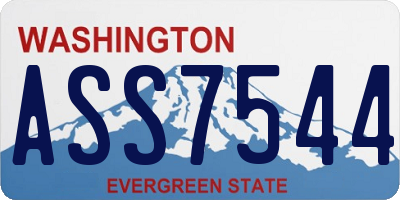 WA license plate ASS7544
