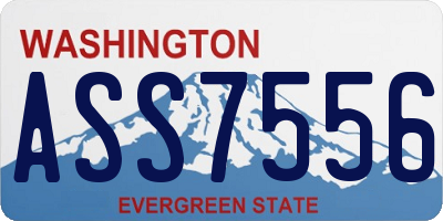 WA license plate ASS7556