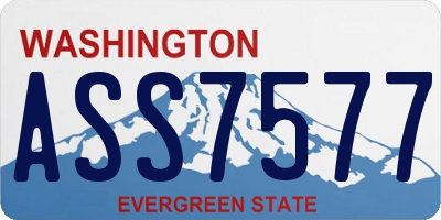WA license plate ASS7577