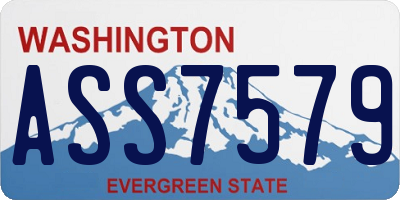 WA license plate ASS7579
