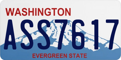 WA license plate ASS7617