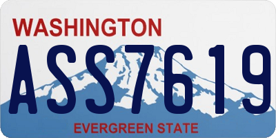 WA license plate ASS7619