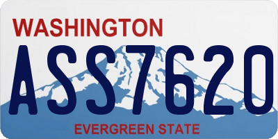 WA license plate ASS7620