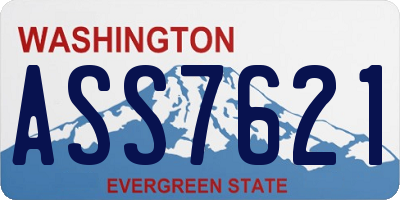 WA license plate ASS7621