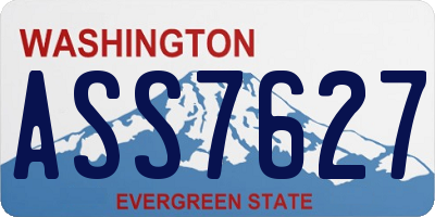 WA license plate ASS7627
