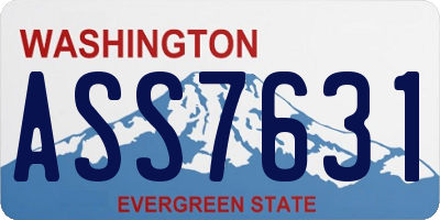 WA license plate ASS7631
