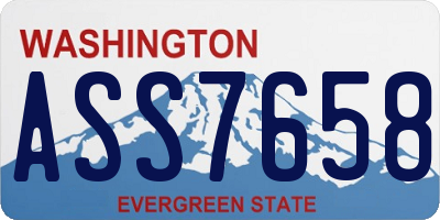 WA license plate ASS7658