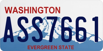 WA license plate ASS7661