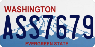 WA license plate ASS7679
