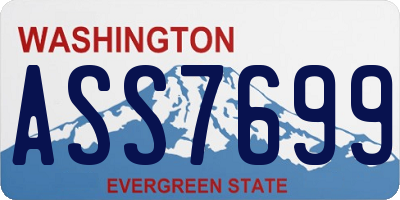 WA license plate ASS7699