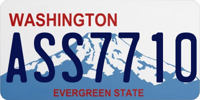 WA license plate ASS7710