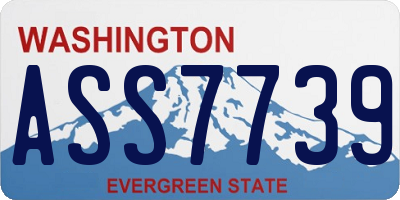 WA license plate ASS7739