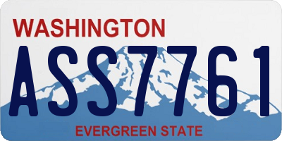WA license plate ASS7761
