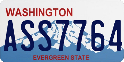 WA license plate ASS7764