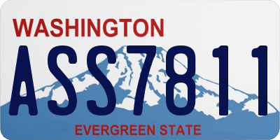WA license plate ASS7811