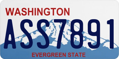 WA license plate ASS7891