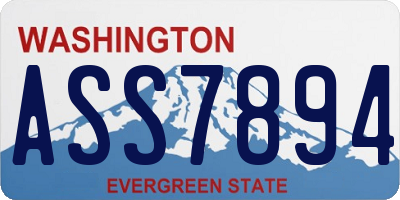 WA license plate ASS7894