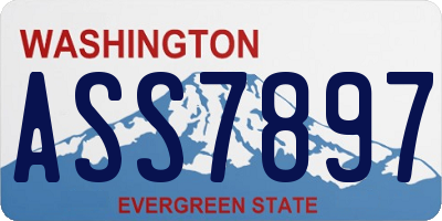 WA license plate ASS7897