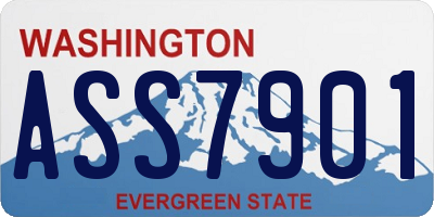 WA license plate ASS7901