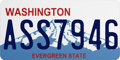 WA license plate ASS7946