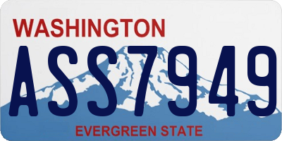 WA license plate ASS7949