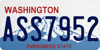 WA license plate ASS7952