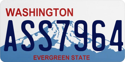 WA license plate ASS7964