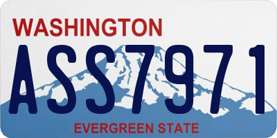 WA license plate ASS7971