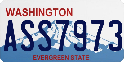 WA license plate ASS7973