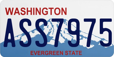 WA license plate ASS7975