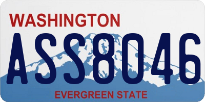 WA license plate ASS8046