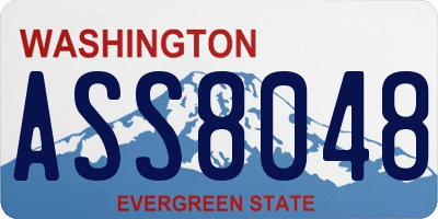 WA license plate ASS8048