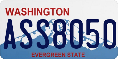 WA license plate ASS8050