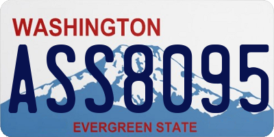 WA license plate ASS8095