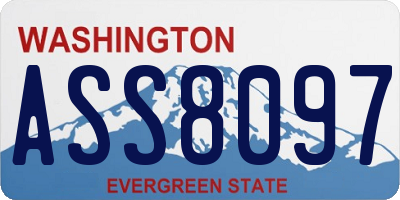 WA license plate ASS8097