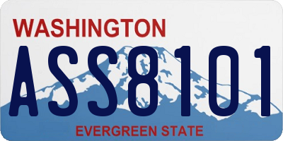 WA license plate ASS8101