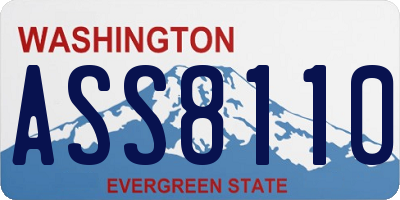 WA license plate ASS8110