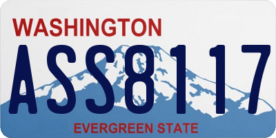 WA license plate ASS8117