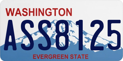 WA license plate ASS8125