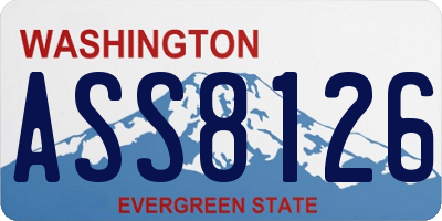 WA license plate ASS8126