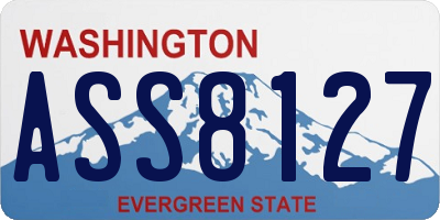WA license plate ASS8127