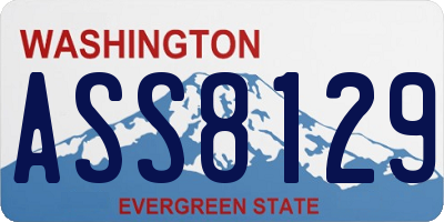 WA license plate ASS8129